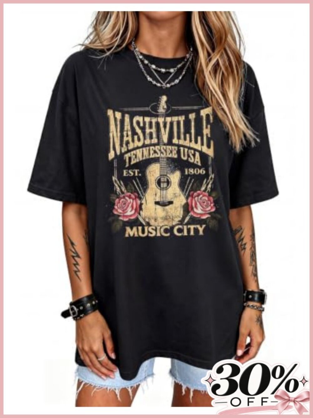 Oversized Graphic T-Shirt for Women Country Concert Outfits